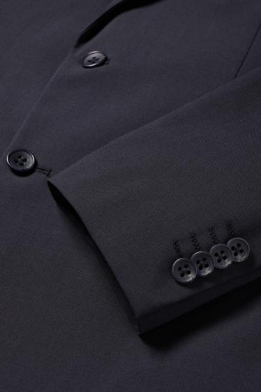 Herren - Baukasten-Sakko - Regular Fit - Flex - Schurwoll-Mix - dunkelblau