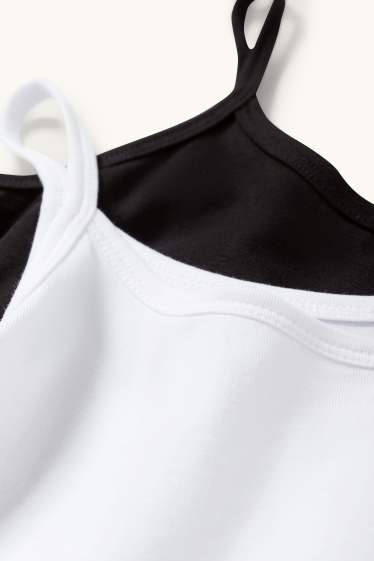 Bambine - Confezione da 2 - canotta - bianco