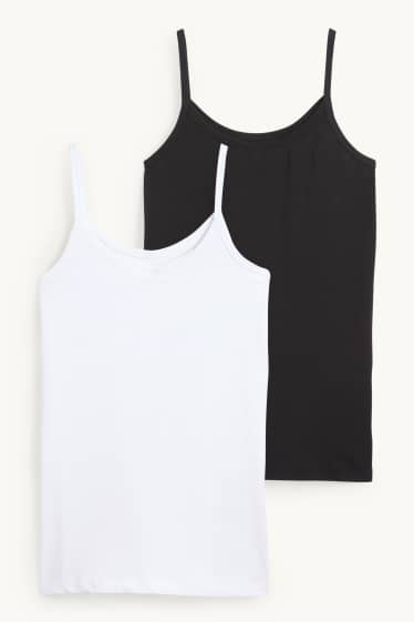 Bambine - Confezione da 2 - canotta - bianco