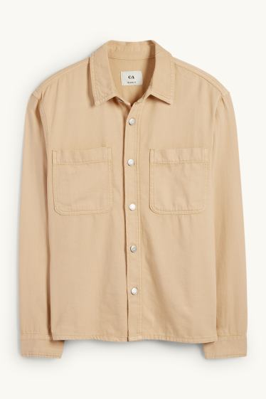 Home - Camisa texana - relaxed fit - Kent - beix