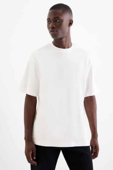 Home - Paquet de 2 - samarreta de mànigues curtes- relaxed fit - blanc