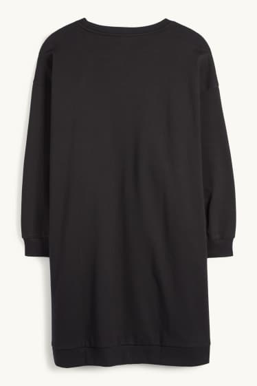 Femei - Rochie din molton - negru