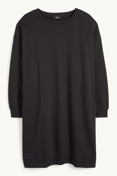 Femei - Rochie din molton - negru