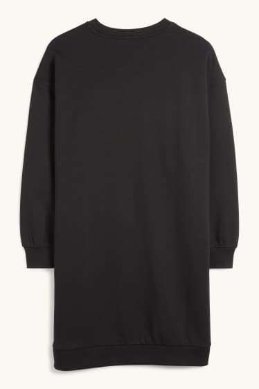 Femei - Rochie din molton - negru