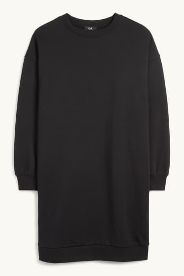 Femei - Rochie din molton - negru