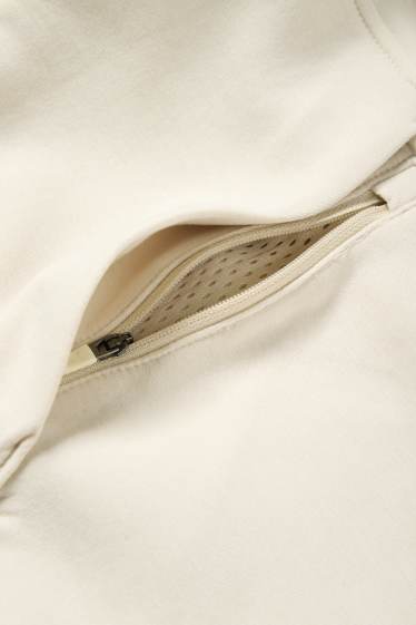 Home - Dessuadora oberta tècnica amb caputxa - blanc trencat