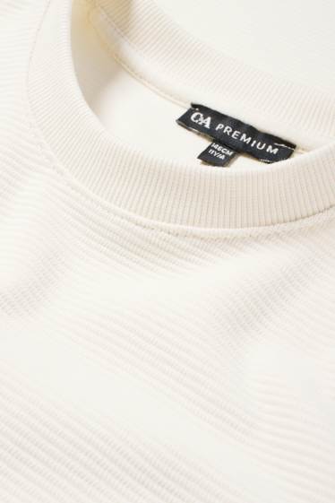 Children Boys - Short sleeve T-shirt - textured - cremewhite