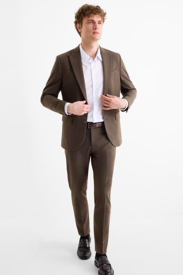 Herren - Baukasten-Hose - Slim Fit - Flex - dunkelbraun