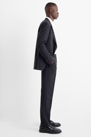 Herren - Baukasten-Hose - Regular Fit - Flex - Schurwoll-Mix - dunkelblau