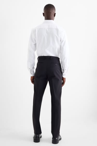 Herren - Baukasten-Hose - Regular Fit - Flex - Schurwoll-Mix - dunkelblau