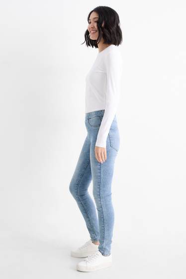 Femei - Multipack 2 perechi - jegging jeans - talie medie - denim-albastru deschis