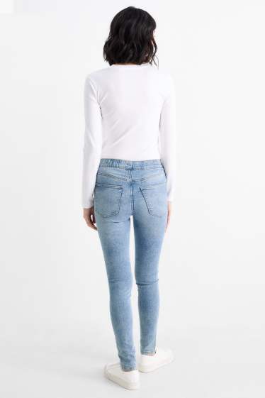 Femei - Multipack 2 perechi - jegging jeans - talie medie - denim-albastru deschis