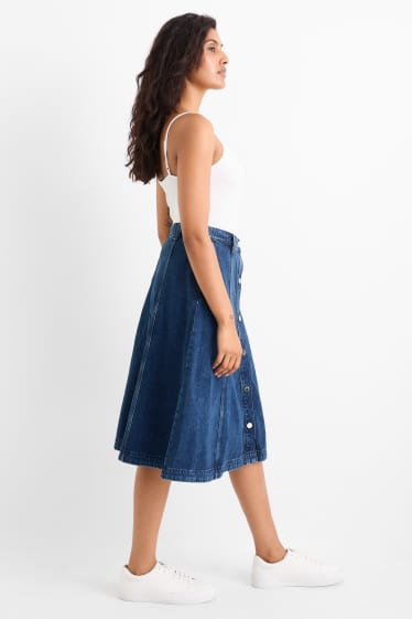 Damen - Jeansrock - jeansblau