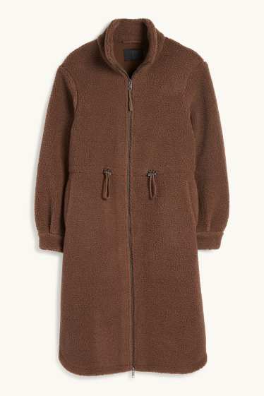 Dona - Abric de pèl sintètic - marró