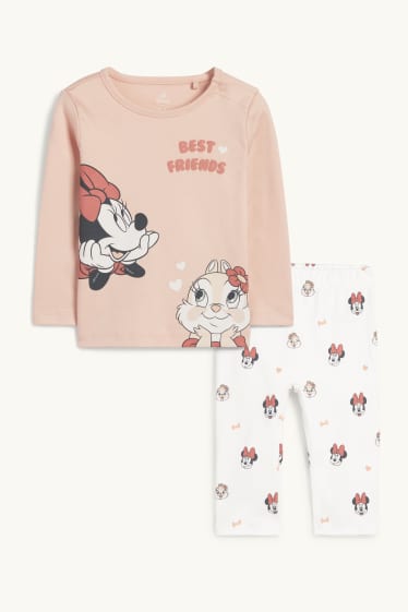 Baby: meisjes - Disney - babypyjama - 2-delig - roze