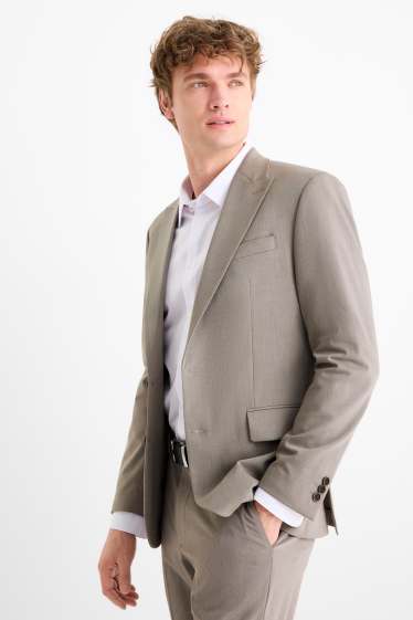 Hombre - Americana - colección modular - slim fit - Flex - beis