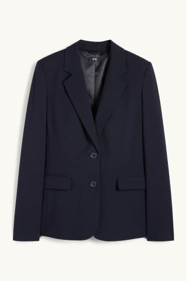 Dames - Business-blazer - regular fit - donkerblauw