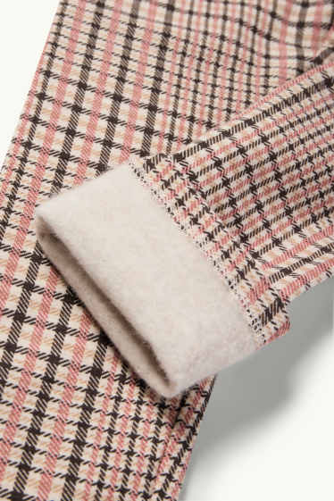 Enfants filles - Lot de 2 - leggings chauds - rose