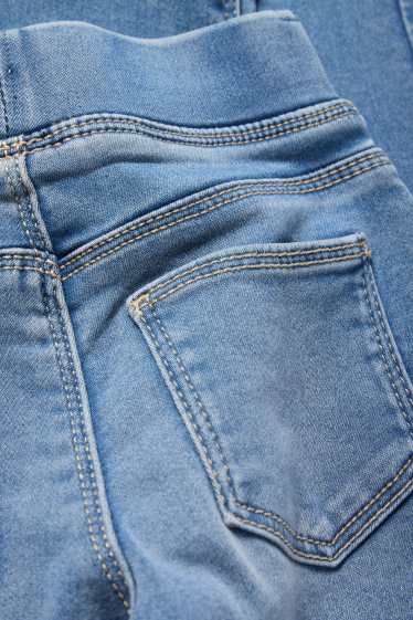 Kinderen: meisjes - Wide leg jegging - jeansblauw