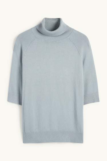 Dames - Coltrui - korte mouwen - turquoise