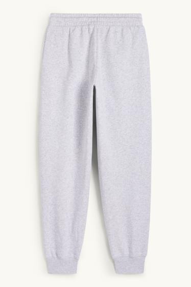 Dames - Joggingbroek - licht grijs-mix