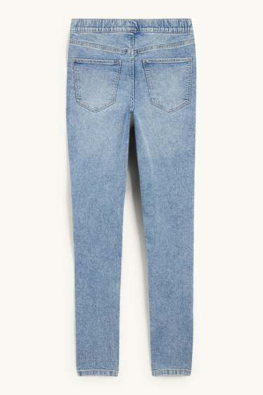 Dames - Jegging jeans - mid waist - jeanslichtblauw