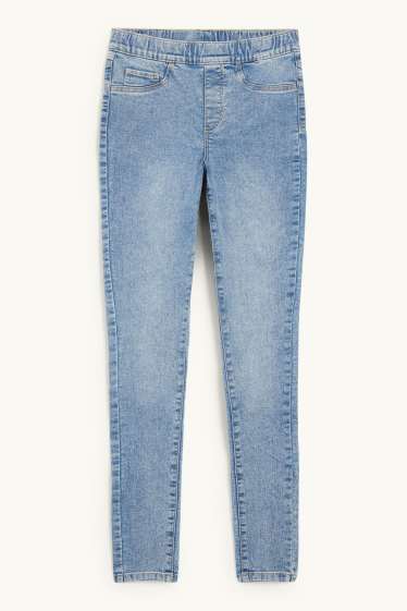 Dames - Jegging jeans - mid waist - jeanslichtblauw