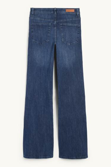 Dona - Flared Jeans - mid waist - texà blau