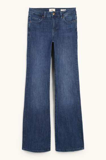 Dona - Flared Jeans - mid waist - texà blau
