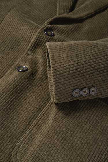 Herren - Cord-Baukasten-Sakko - Regular Fit - Stretch - dunkelgrün