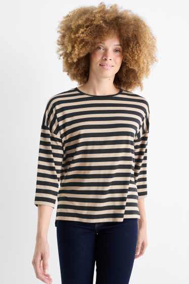 Femmes - Lot de 2 - hauts à manches longues - regular fit - bleu foncé