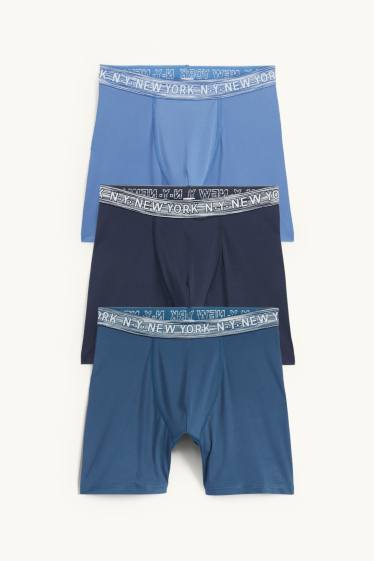 Enfants garçons - Lot de 3 - New York - caleçons - bleu