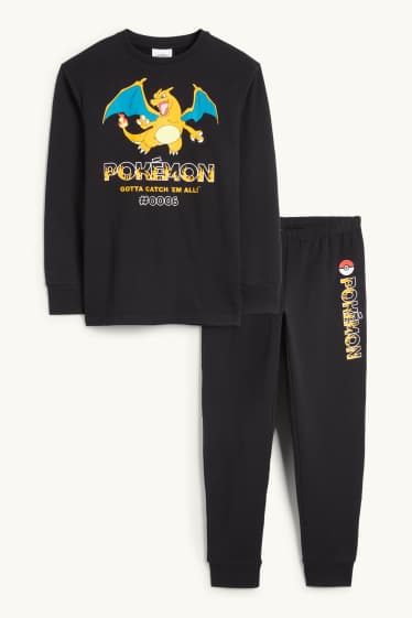Nen - Pokémon - pijama - 2 peces - negre
