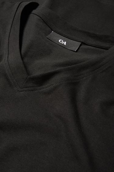 Men - Multipack of 2 - T-shirt - regular fit - black