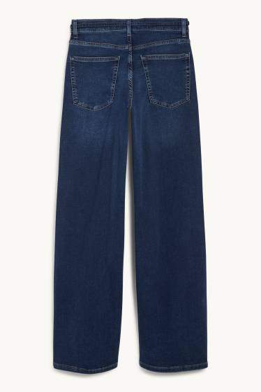 Femmes - Wide leg jean - high waist - LYCRA® - jean bleu