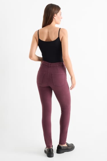 Femmes - Jegging jean - high waist - violet