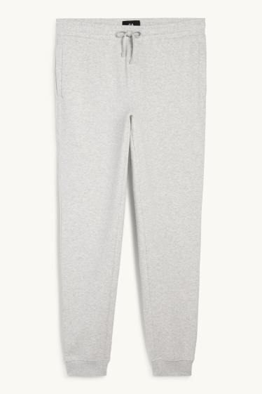 Hommes - Bas de jogging - gris clair chiné