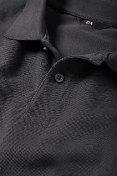 Pánské - Polokošile - regular fit - tmavošedá