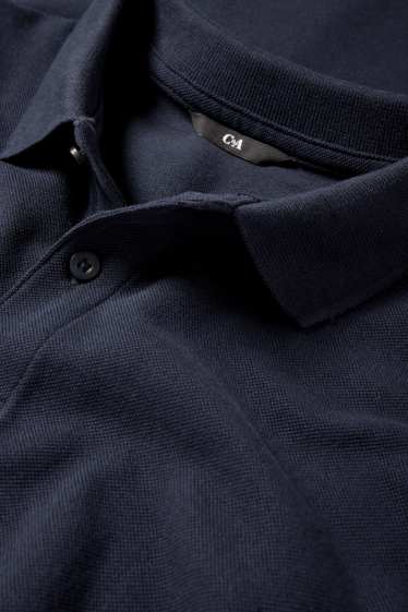 Bărbați - Tricou polo - regular fit - albastru închis