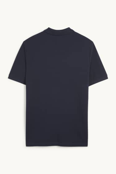 Bărbați - Tricou polo - regular fit - albastru închis