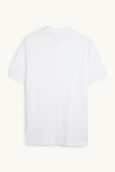 Herren - Poloshirt - Regular Fit - weiß