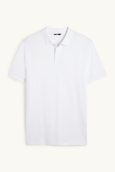 Herren - Poloshirt - Regular Fit - weiß