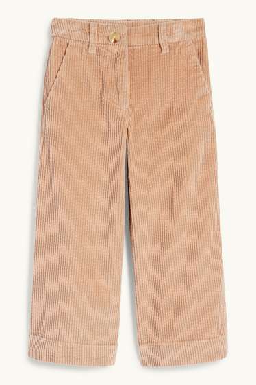 Kinderen: meisjes - Corduroy broek - beige