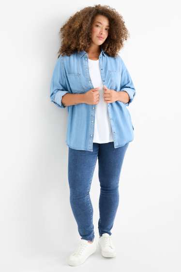 Femmes - Jegging jean - high waist - jean bleu