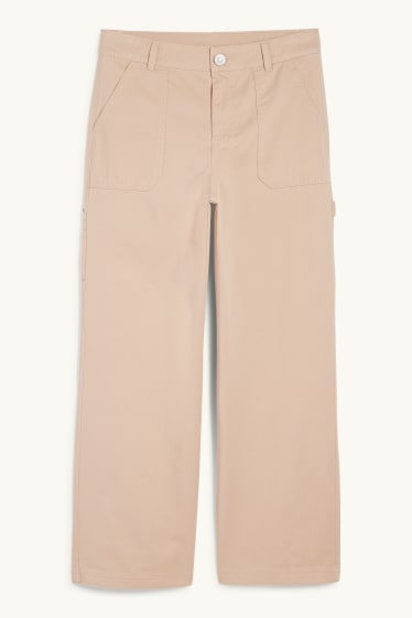 Copii - Fete - Pantaloni de stofă - bej