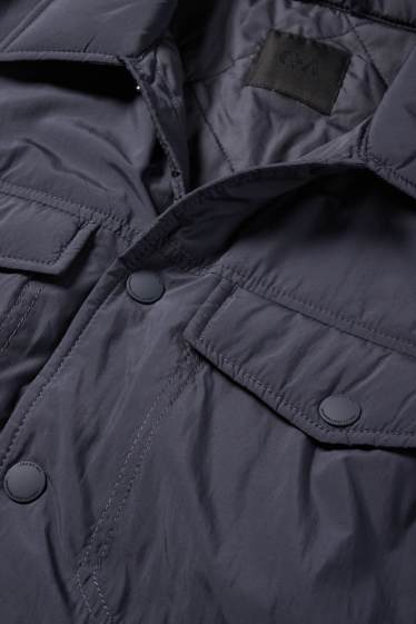 Pánské - Bunda - s výplní - tmavomodrá