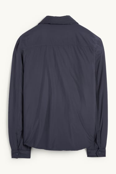 Pánské - Bunda - s výplní - tmavomodrá