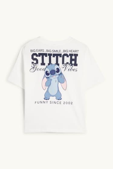 Children Girls - Lilo & Stitch - short sleeve T-shirt - white
