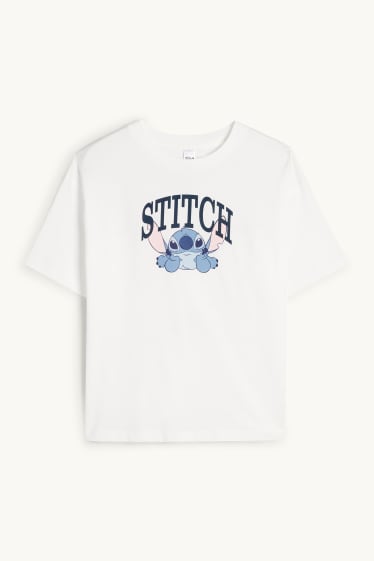 Children Girls - Lilo & Stitch - short sleeve T-shirt - white