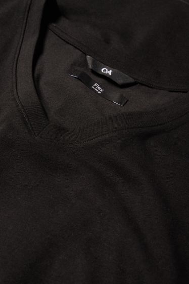 Men - T-shirt - slim fit - Flex - black